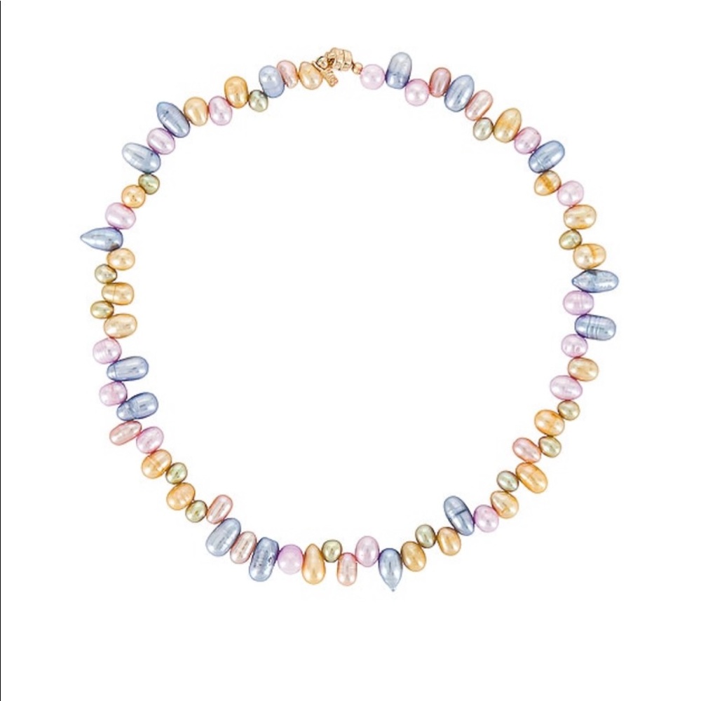 Retro Pearl multi colored Necklace